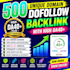 500 unique domain dofollow backlink with high da 40 plus