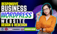 desing or redesign a professional wordpress business website