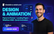 design and develop stunning framer or wix websites with smooth animations