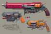 draw custom weapon gun art illustrations or concept
