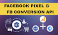 setup facebook pixel conversion API ga4 ecommerce tracking