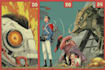 draw a retro vintage comic illustration