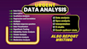 do qualitative data analysis, data visualization and report