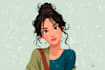 do cute disney cartoon portrait