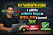 fix laravel ecommerce bugs and customize your store