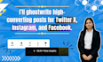 ghostwrite twitter x, instagram, facebook content