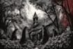 make conceptual dark art skull metal illustration