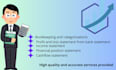 do bookkeeping, balance sheet, profit and loss