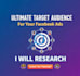 research the ultimate audience to target with high ROI audience for facebook ads