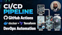 setup ci cd pipeline using github actions, docker and terraform