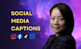 write engaging social media captions and posts