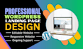 create a professional wordpress landing page design