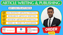 write and publish research article paper in peer reviewed index journal