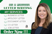 write a professional personal business letter apology letter document writing