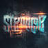 design futuristic cyberpunk logo or typography