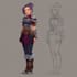 make illustration fantasy character and rpg character