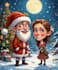 draw a christmas cartoon caricature