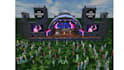 create 3d cgi stage design 3d lighting stage concept with 3d rendering