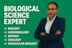 assist on immunology, biotechnology, ecology, evolution, genetics
