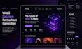 design web3 crypto nft blockchain website landing page for startup