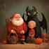 draw christmas and halloween illustrations