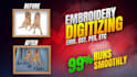 do embroidery digitizing convert to dst, jef, pes, exp