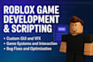 develop roblox games with scripting, vfx, gui, and interaction systems