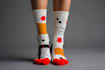 draw digital pattern socks design