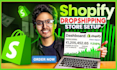 build shopify store or dropshipping ecommerce store