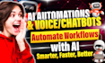 do ai automation using n8n, make com, vapi, elevenlabs