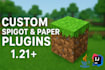 create a custom minecraft spigot or paper plugin in java