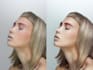 do high end skin retouching with natural look