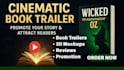 create a cinematic book trailer video to promote your story, ebook promotion