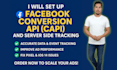 set up facebook conversion API capi and server side tracking for accurate sale