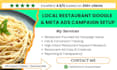 create restaurant google ads, restaurant facebook ads, food business