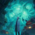create science fiction, fantasy, cyberpunk illustration