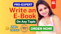 write an ebook on any topic