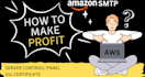 do set up aws amazon SMTP and powermta SMTP server