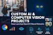 do machine learning, deep learning, computer vision projects with opencv and ai