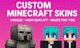 create a cruxie custom minecraft skin based on your idea