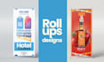 create roll up banners, x banner and standee