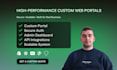 build a custom high performance web portal
