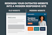 redesign your outdated website into a modern responsive site