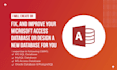 create, fix, and support your ms access database with vba automation