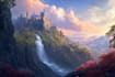 create fantasy landscape illustrations