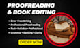 professionally proofread and edit your book or document