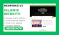 design islamic quran teaching mosque charity quran tutor website