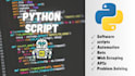 develop custom python scripts, applications and automation projects