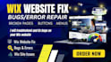 troubleshoot and fix bugs on your wix website, wix studio bug fix