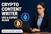 write expert blockchain, bitcoin, and crypto articles and blog posts